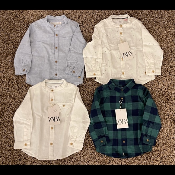 Zara Other - NWT 4 x Zara Kids 18-24 Months Boys Shirts